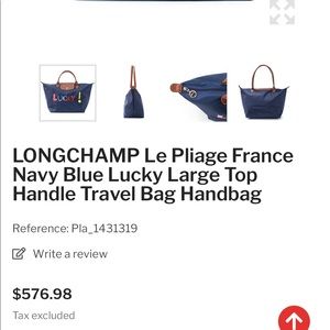 Limited edition Longchamp bag✨